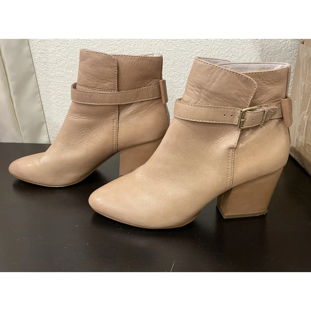 KATE SPADE Ankle Boots Size 10 Shoes Brandi Tan Natural Desert Leather‎ Chelsea
